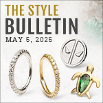 Discover 20g 14Kt Gold Eternity Gem Hinged Hoops / Emeralds