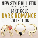 New 14Kt Gold Dark Romance Collection